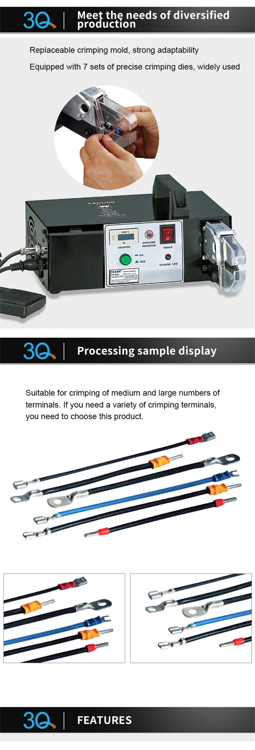 Automatic Electric Terminal Crimping Machine