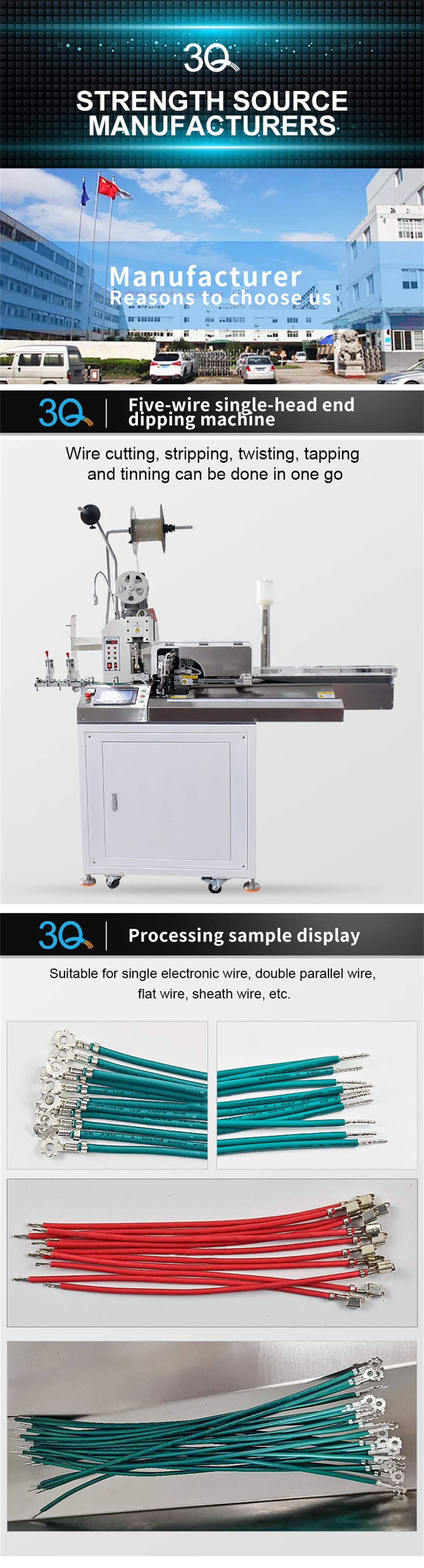 Fully Automatic Five-wire Single-end Dip Tin Machine