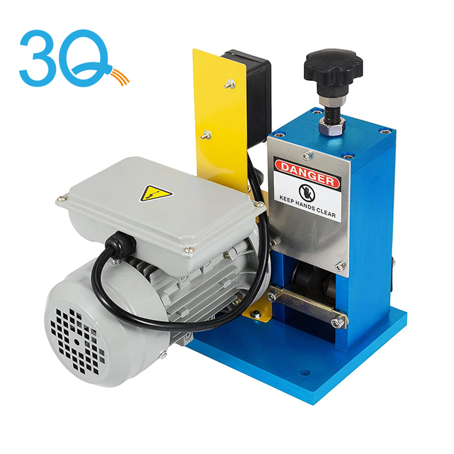 Automatic Copper Scrap Recycling Wire Stripping Machine | Dark Blue
