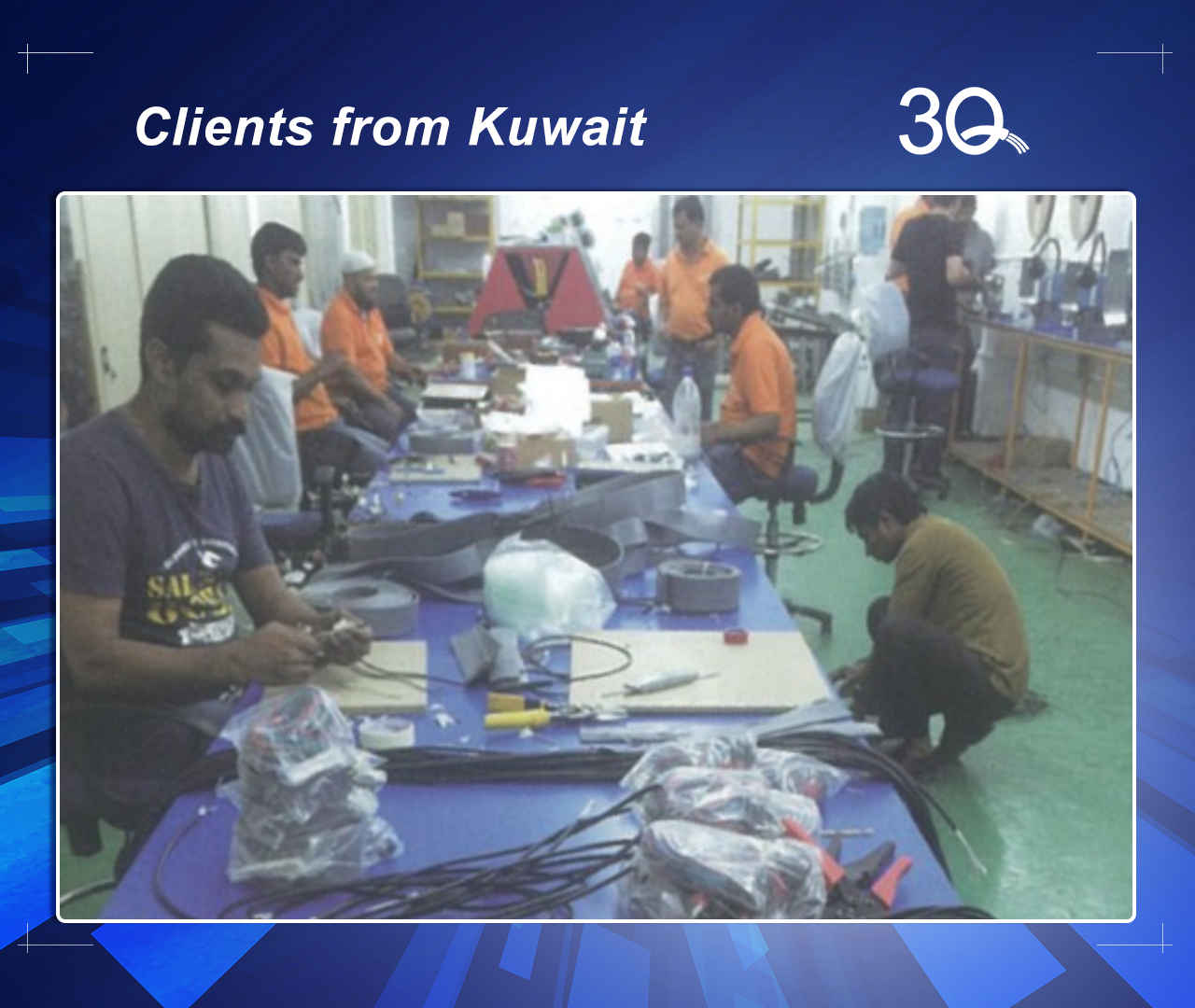 our wire cutting and stripping machine customer from Kuwait