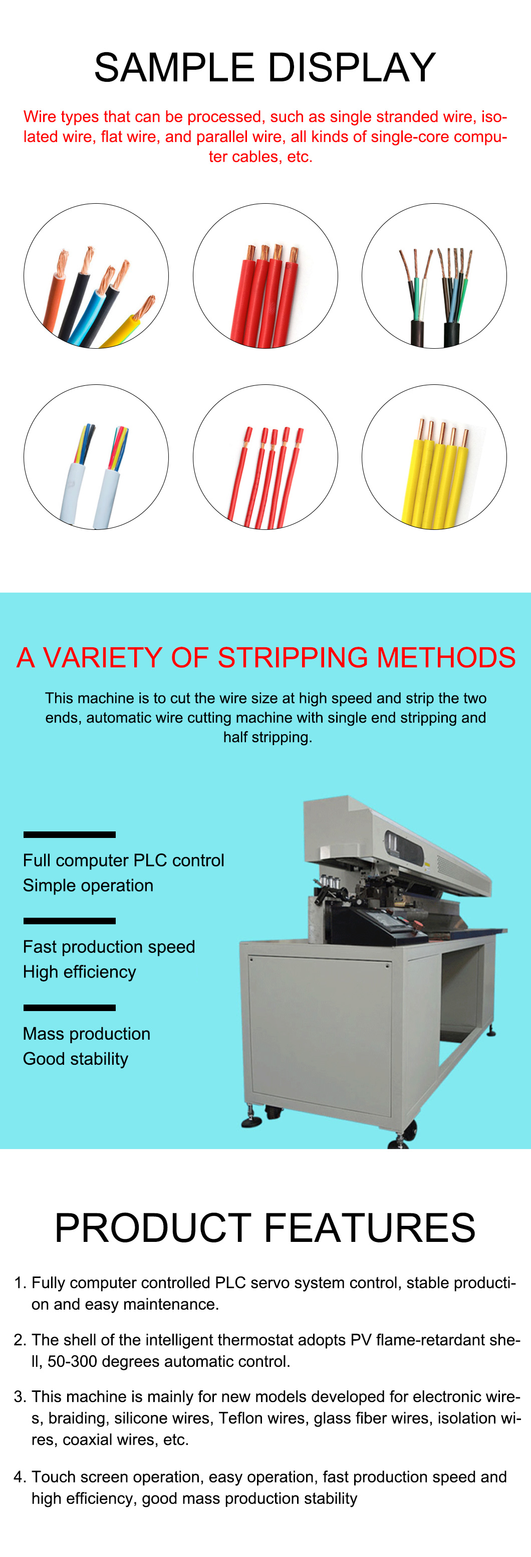 cable cutting machine details