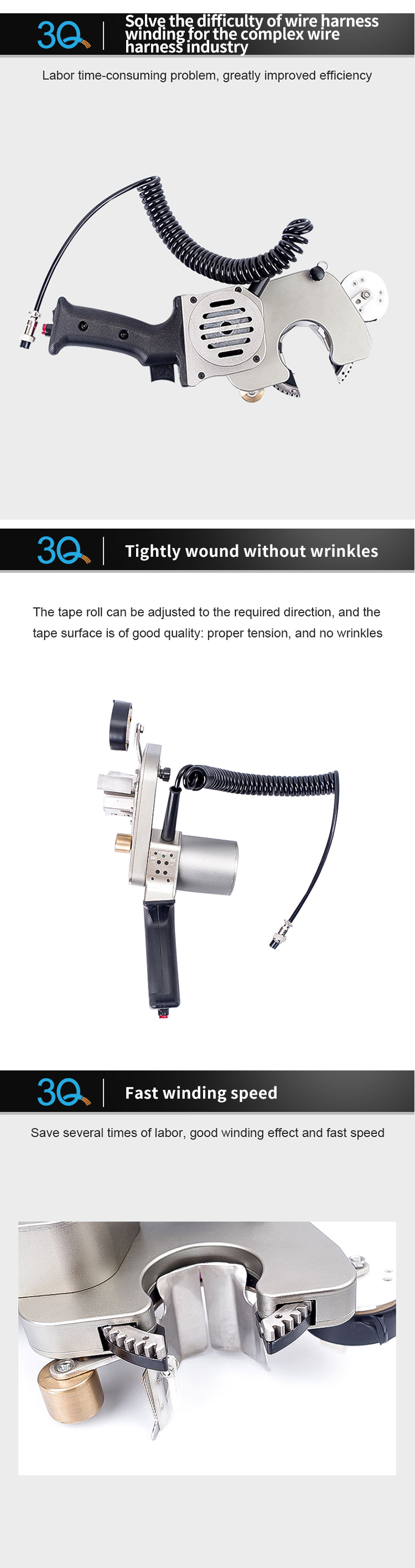 Handheld winding machine
