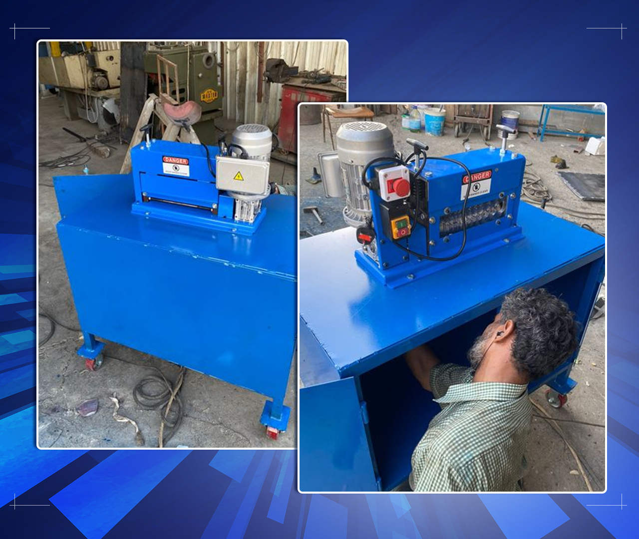 our wire cutting and stripping machine customer from Saudi Arabia