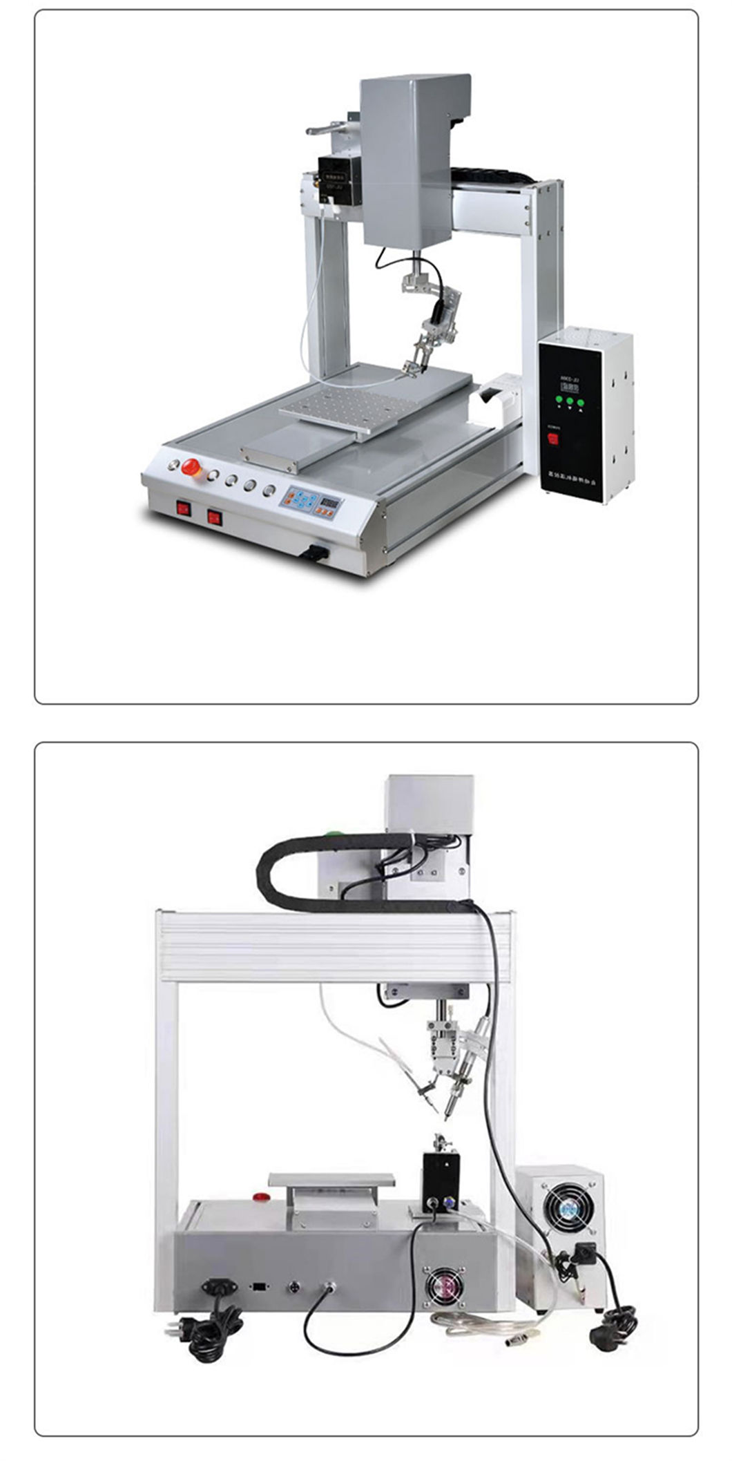 Automatic single and double head soldering machine