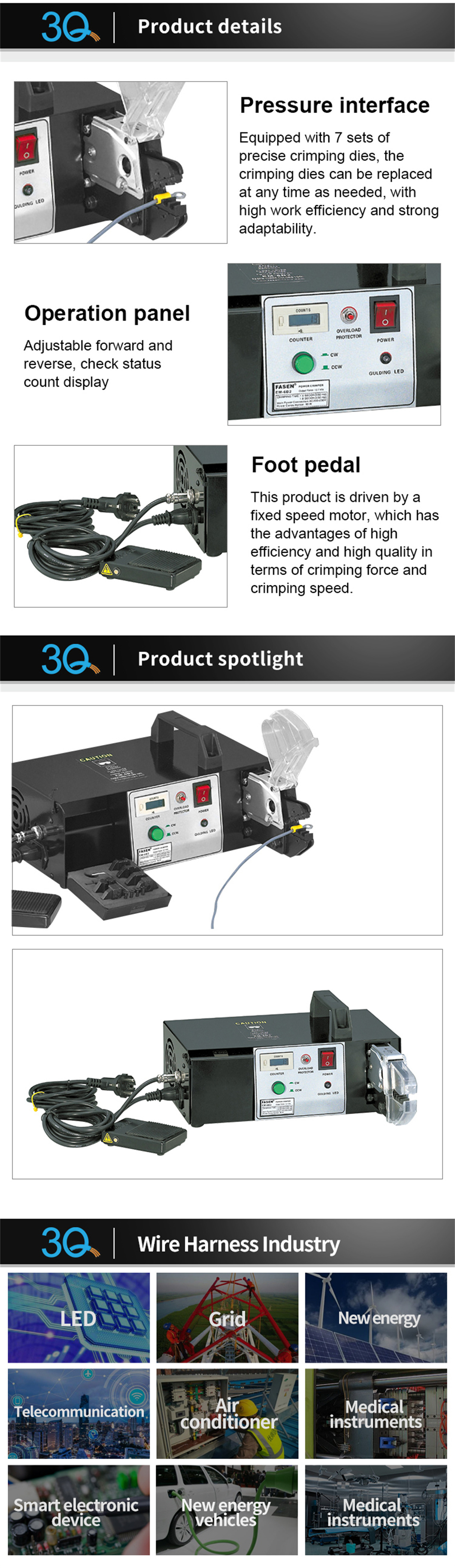 Automatic Electric Terminal Crimping Machine