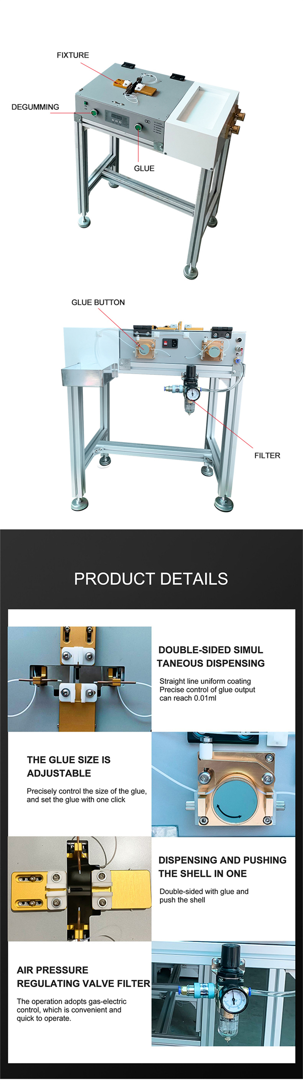 Automatic USB dispensing shell pusher machine