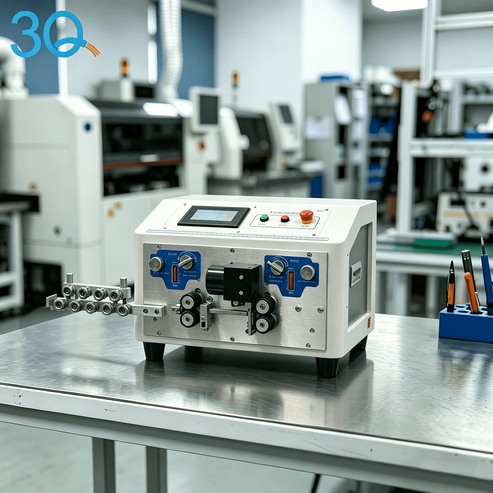 0.3-1.5mm² Flat Sheathed Wire Internal And External Cutting And Stripping Integrated Machine (