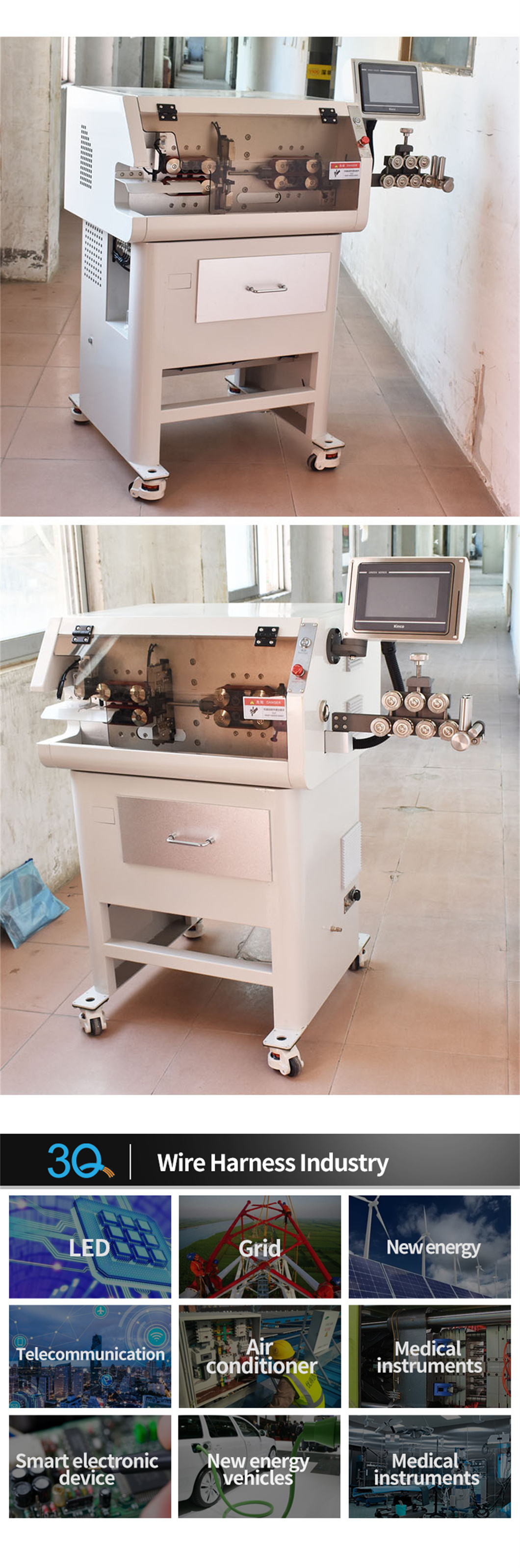 Fully Automatic Multi-core Sheathed Wire inside And outside Integrated Stripping Machine