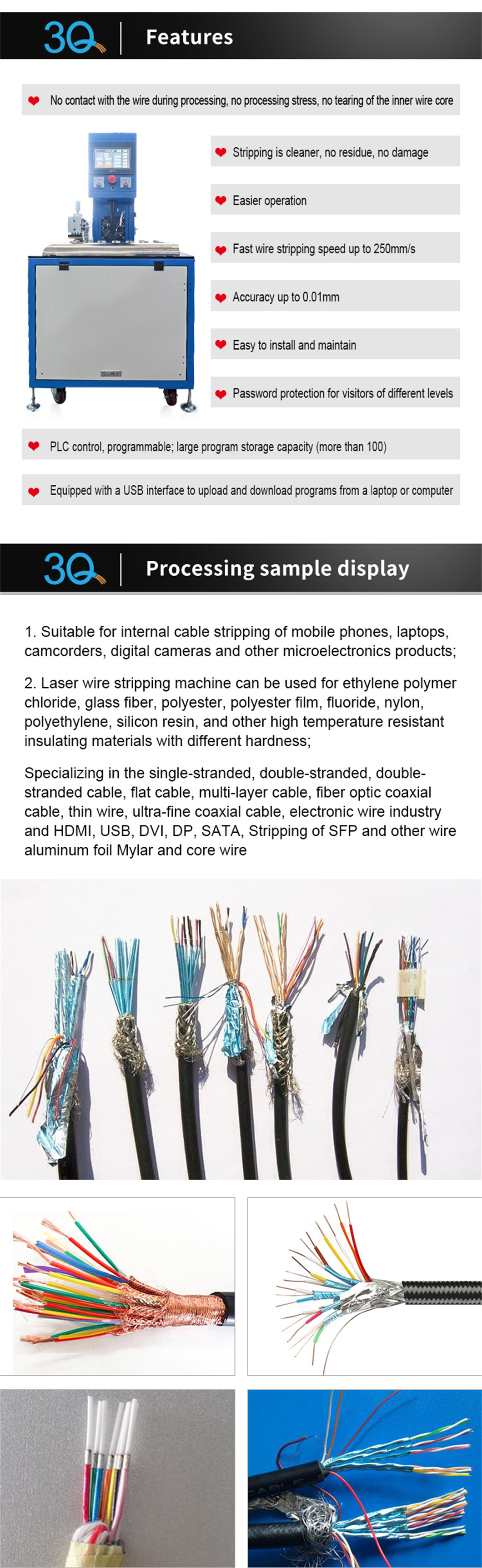 Fully Automatic Laser Wire Stripping Machine