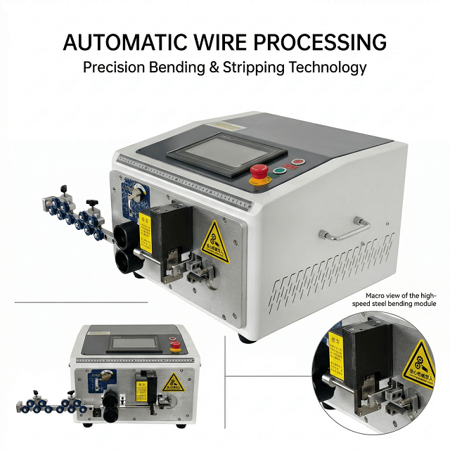 6mm² Cable Cutting Stripping And Bending Machine
