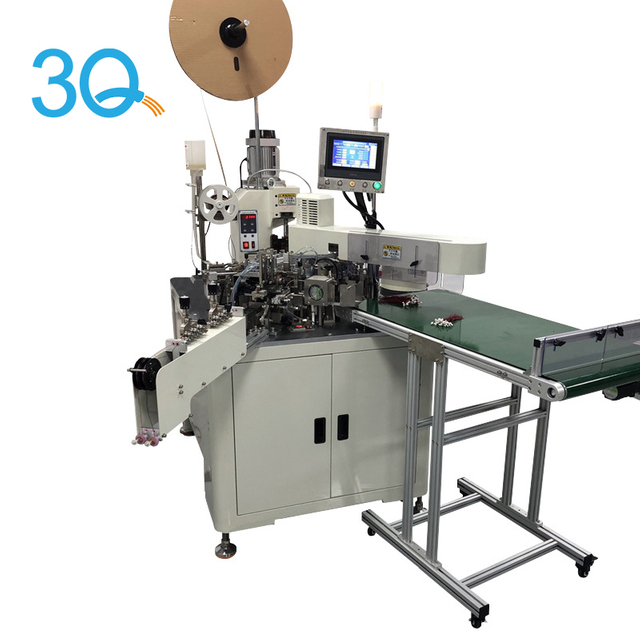 Fully Automatic Single Head Through Rubber Shell And Dip Tin Terminal Machine