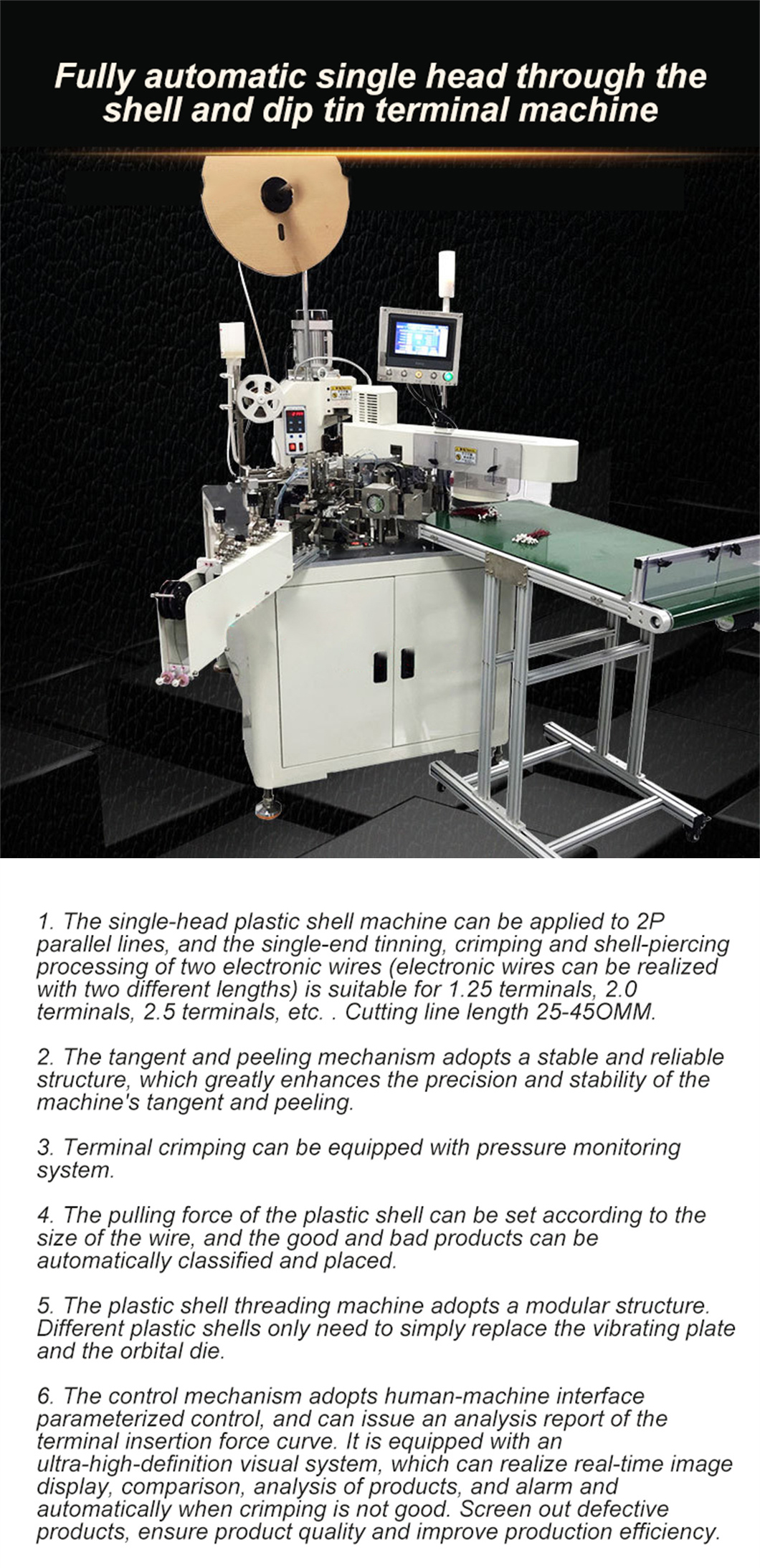 Fully automatic single head piercing and end dipping tin machine