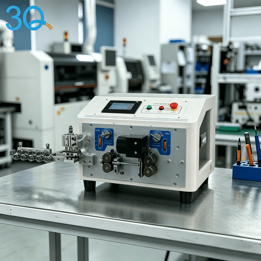 0.1-2.5mm² Double Row Wire Separating Cutting Stripping Machine