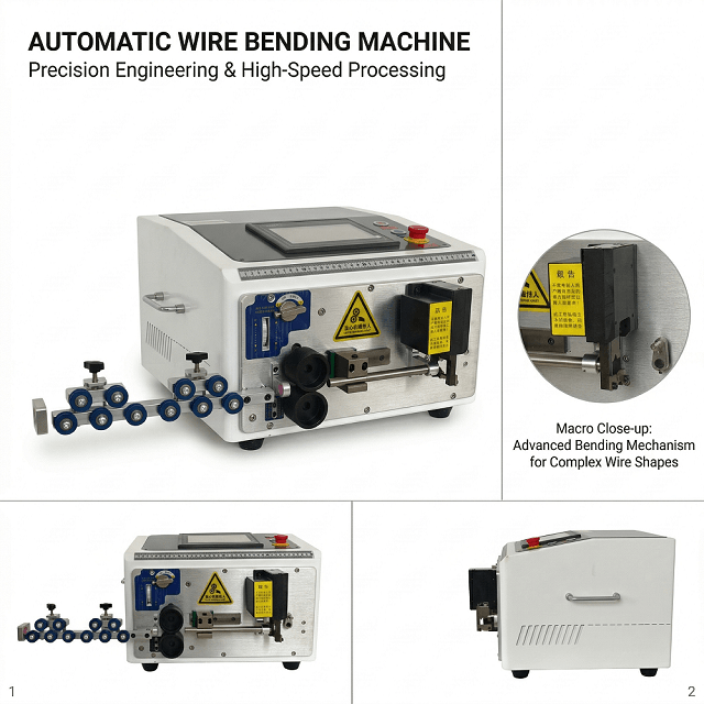 10mm² Cable Cutting Stripping And Bending Machine