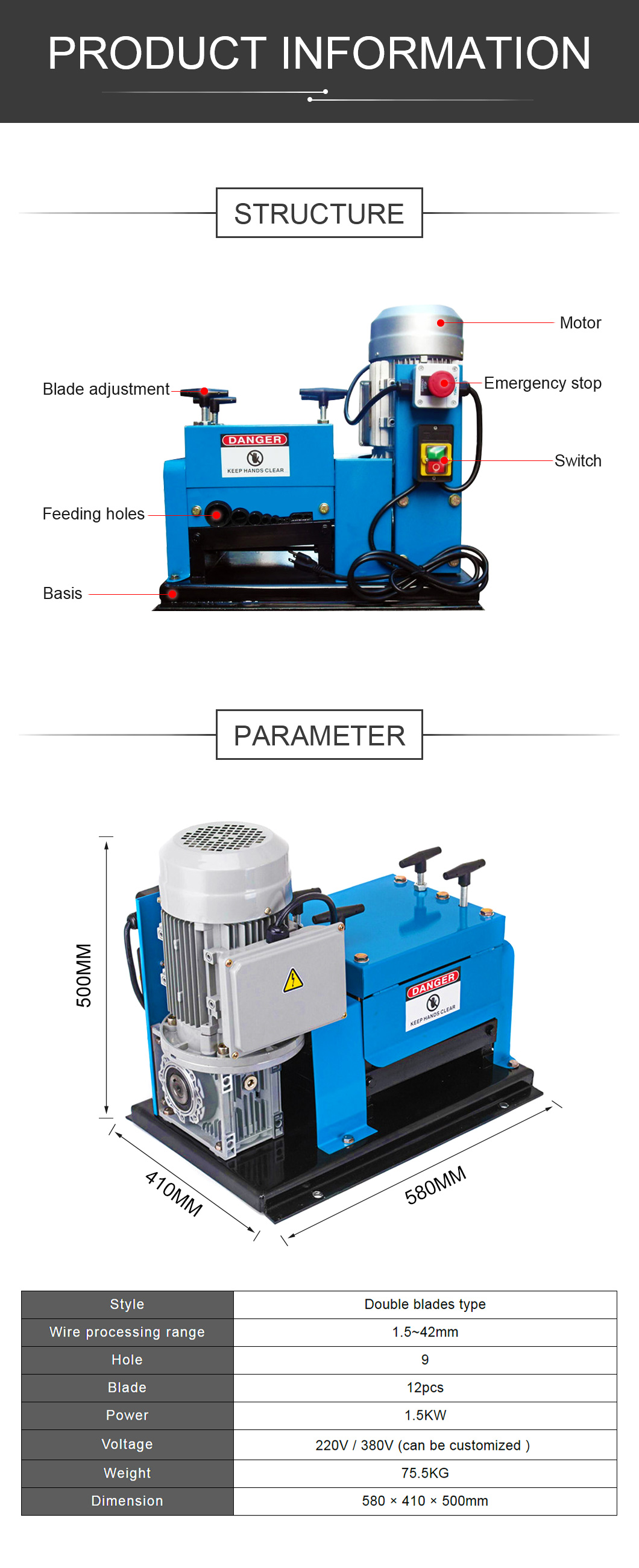  Wire Stripping Machine