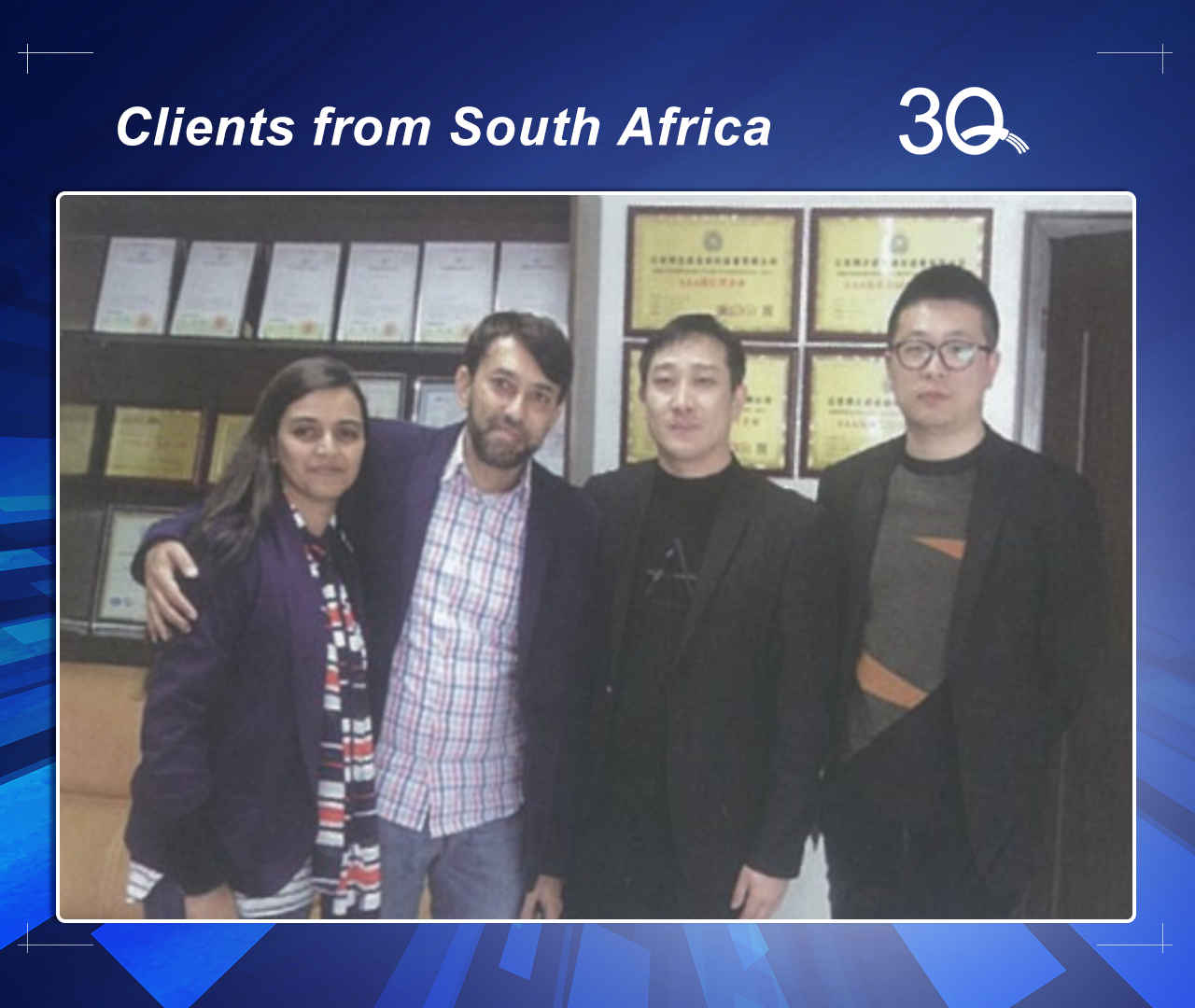 our wire cutting and stripping machine customer from South Africa