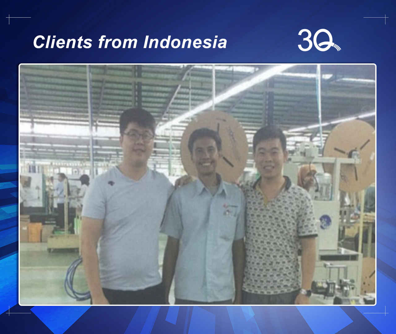 our wire cutting and stripping machine customer from Indonesia