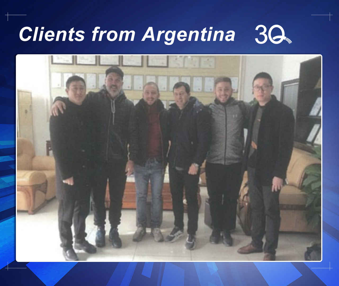 our automatic wire cutting and stripping machine customer from Argentina