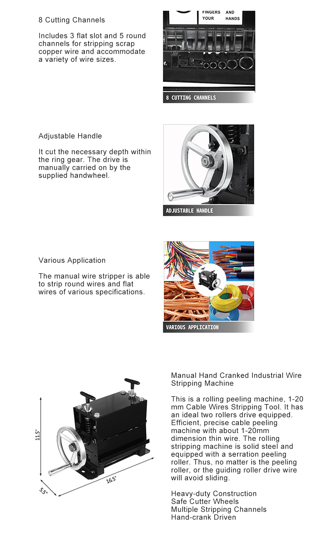 Automatic Manual Wire Stripper Machine for Scrap Copper Recycling 