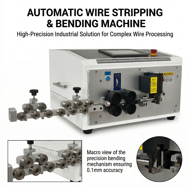 16mm² Cable Cutting Stripping And Bending Machine