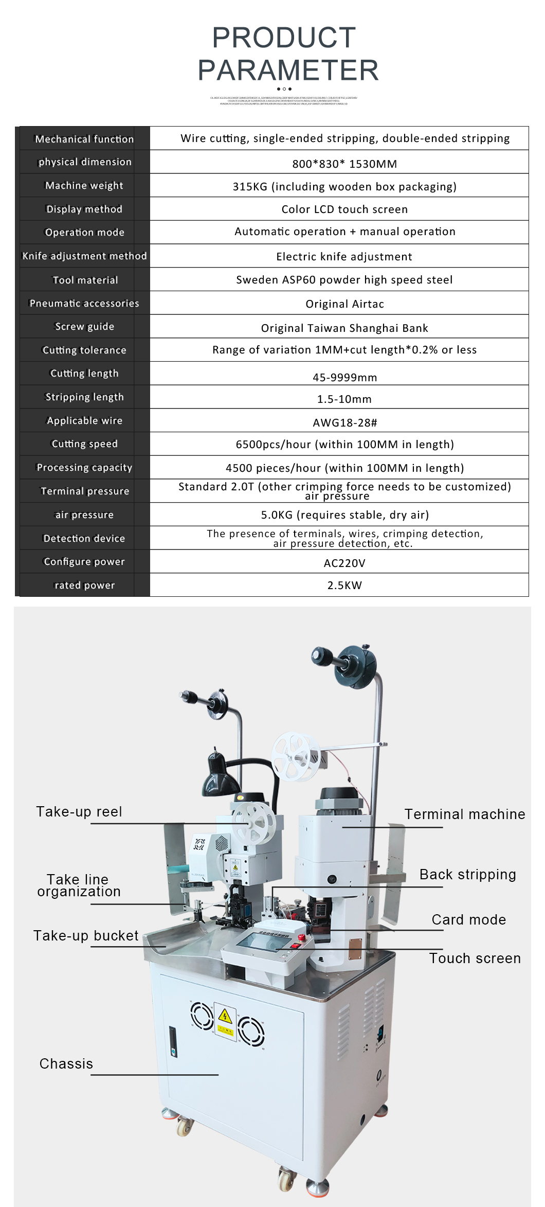 Terminal Crimping parameter