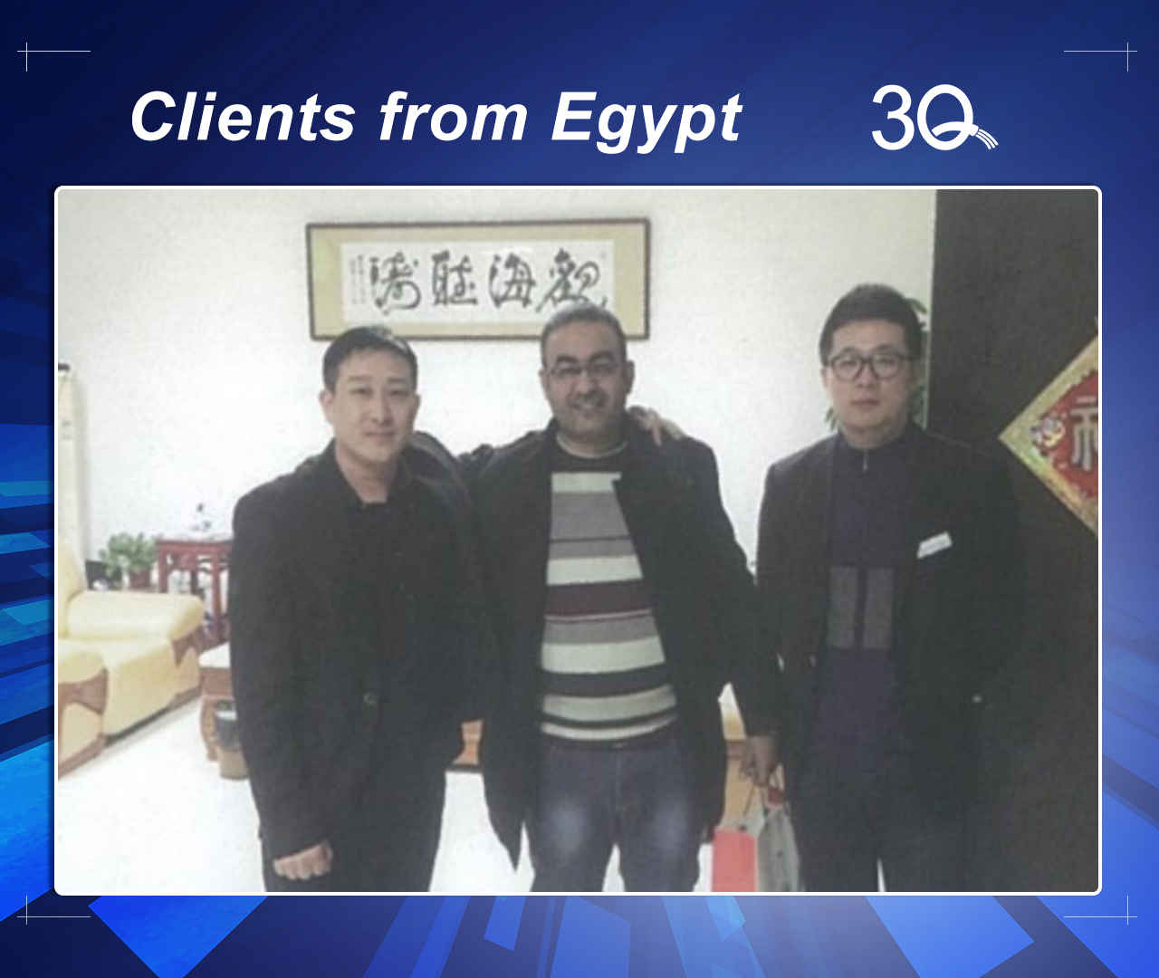 our automatic wire cutting and stripping machine customer from Egypt