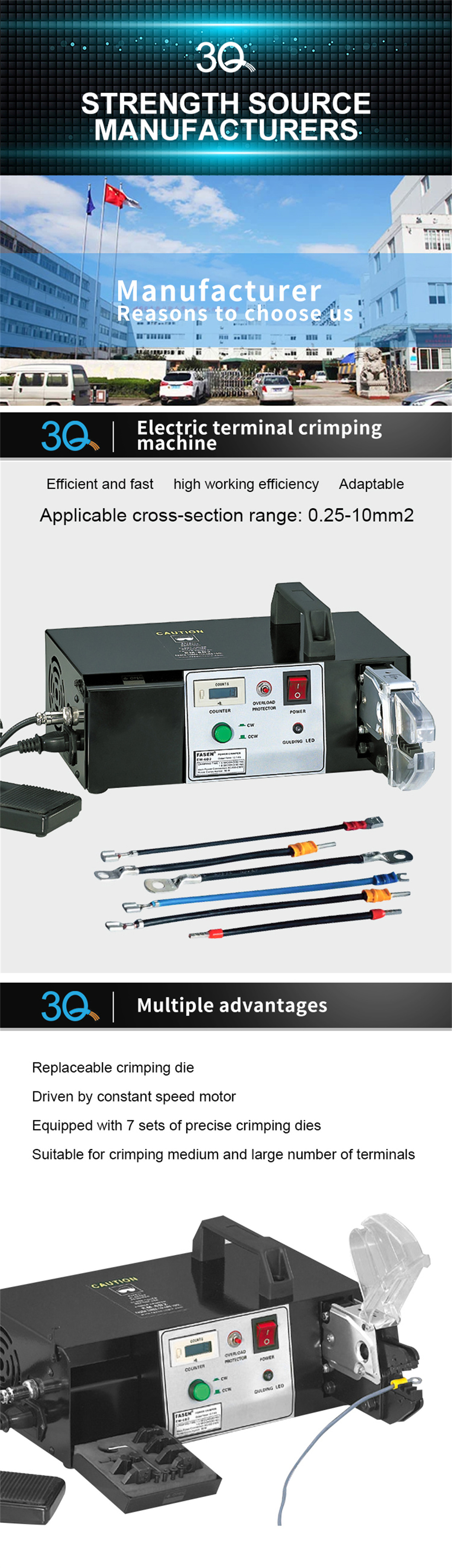 Automatic Electric Terminal Crimping Machine
