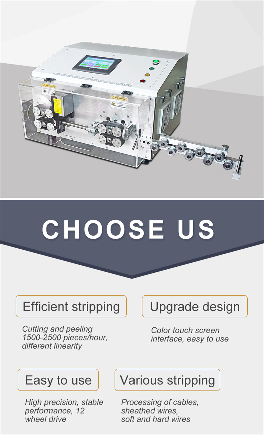 70 square meter wire stripping machine