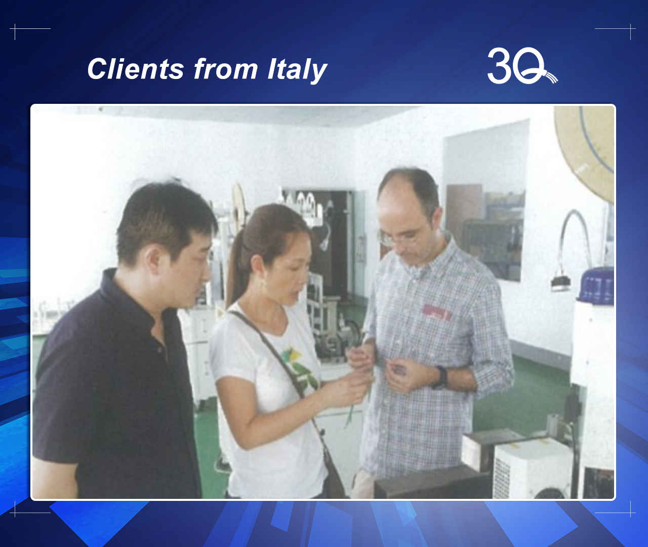 our wire cutting and stripping machine customer from Italy