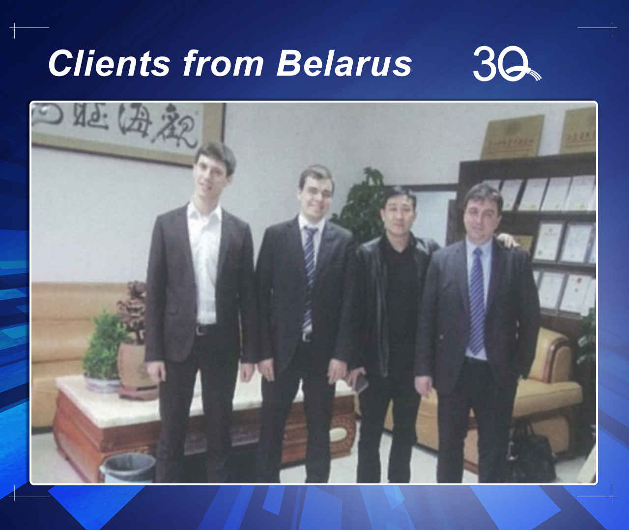 our automatic wire cutting and stripping machine customer from Belarus