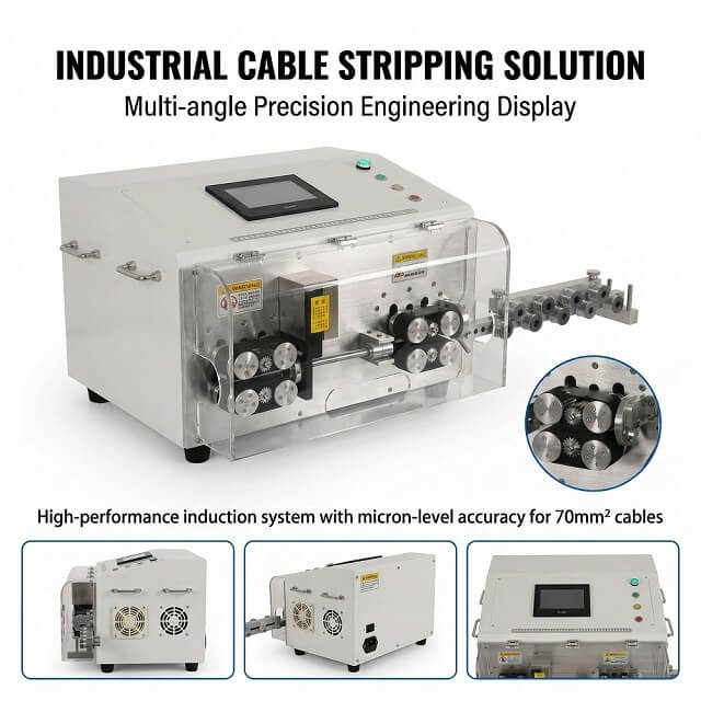 70mm² Wire Cutting and Stripping Machine (Desktop Model)