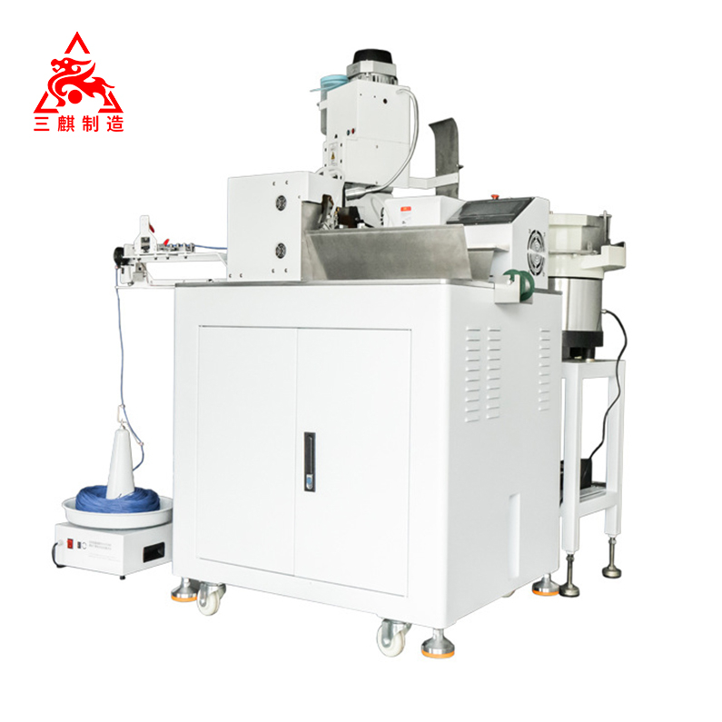 Automatic Single-head Dipping Tin Through Sheath Terminal Machine 