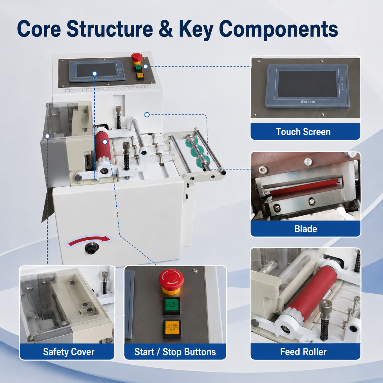 SQ-YX100C Touch Screen Tube Cutting Machine
