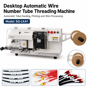 Desktop Fully Automatic Wire Numbering Sleeve Inserting Machine