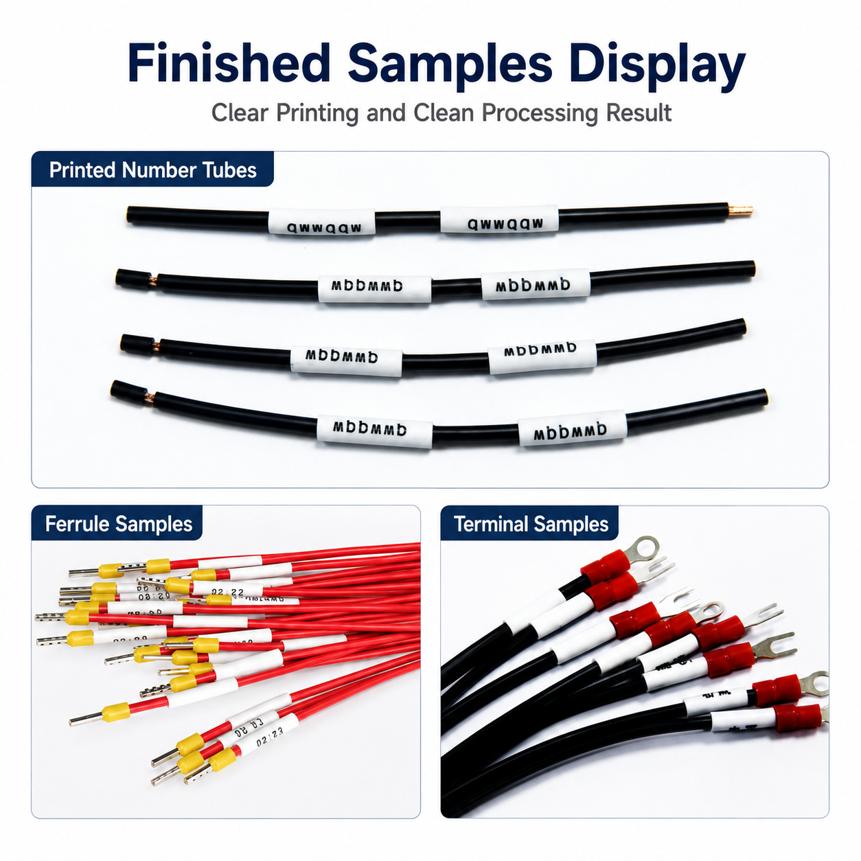 Desktop Fully Automatic Wire Numbering Sleeve Inserting Machine