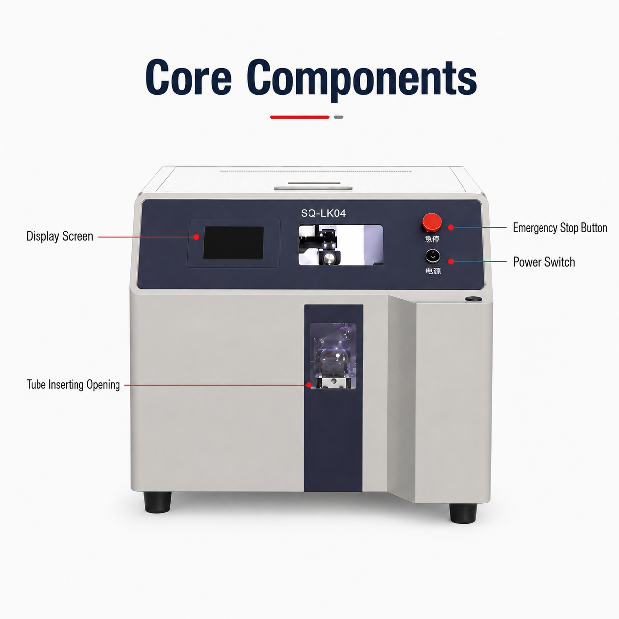 Automatic Terminal Crimping Machine with Tube Feeding