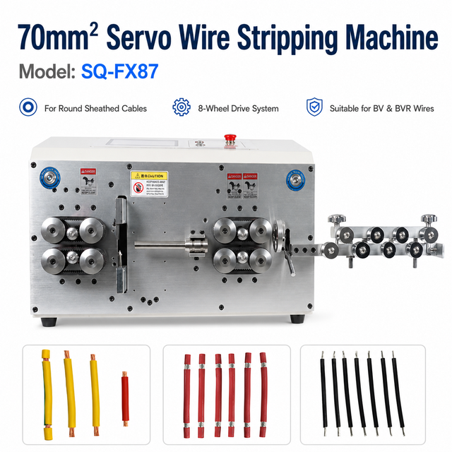 70mm² Servo Wire Stripping Machine
