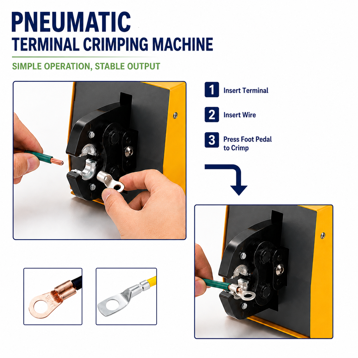 SQ-FX85 Pneumatic Terminal Crimping Machine