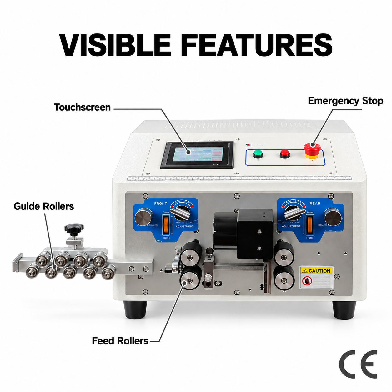 Fully Automatic Stripping Machine for Flat-Sheathed Cables (Outer and Inner Layers)