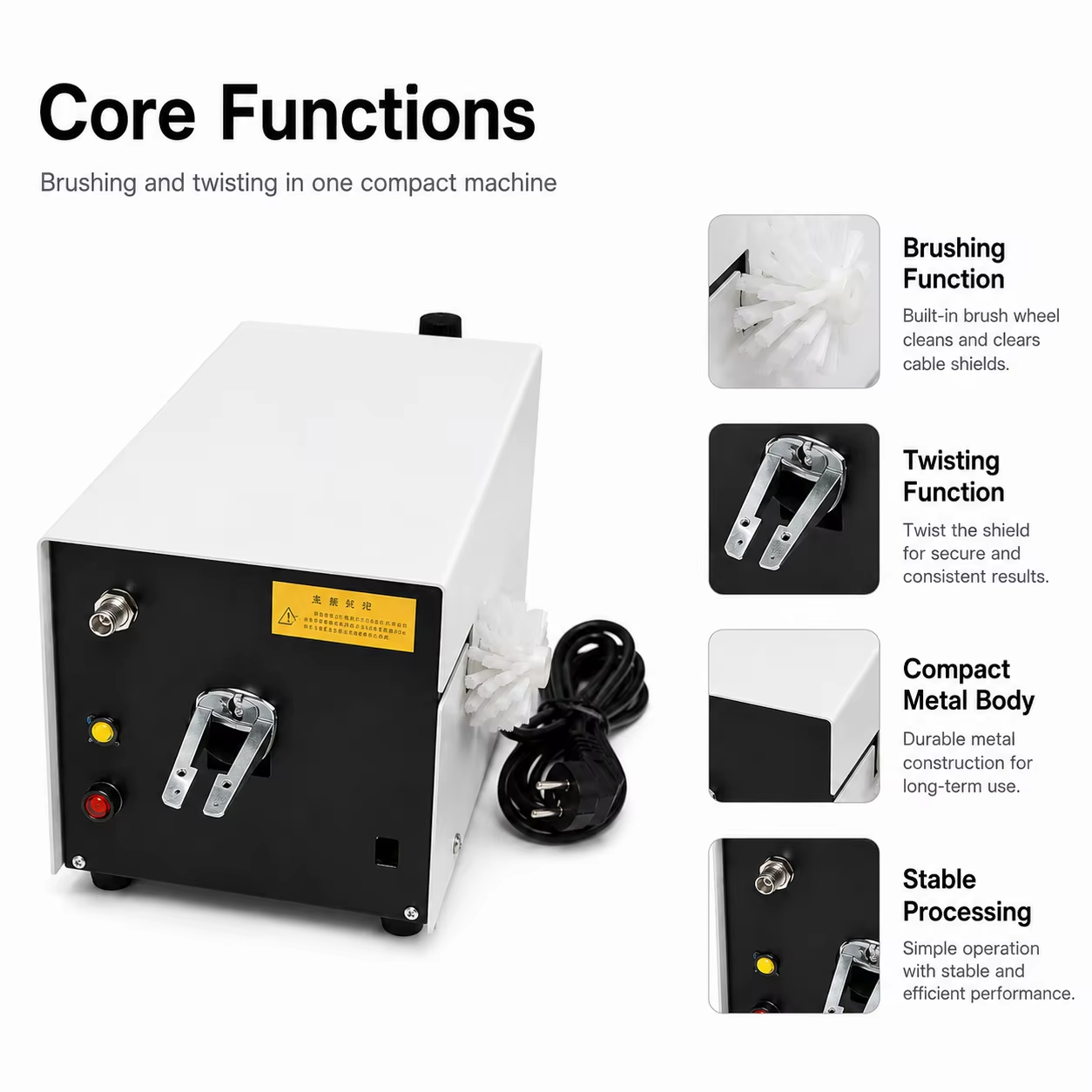 SQ-WP020 Wire Brushing & Twisting Machine