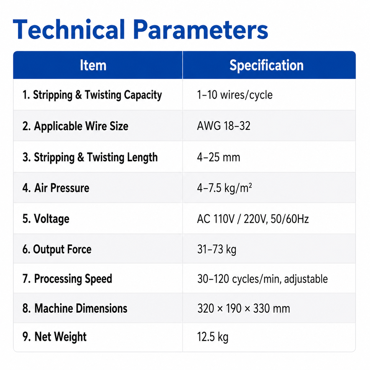 4FN Pneumatic Wire Stripping and Twisting Machine