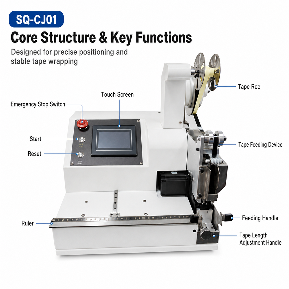 All-electric Positioning Tape Wrapping Machine