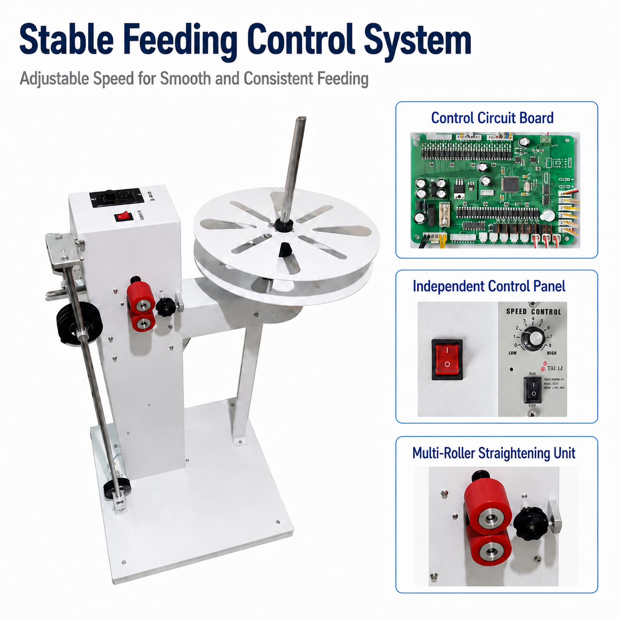 Single-Wire Pay-off Machine for Horizontal/Vertical Use