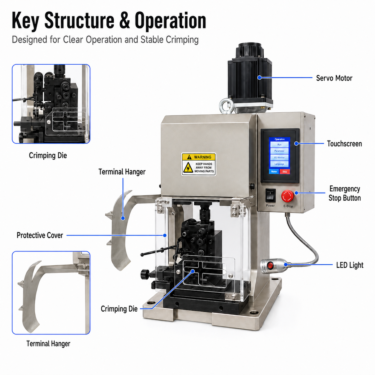 4T Precision Servo Terminal Crimping Machine