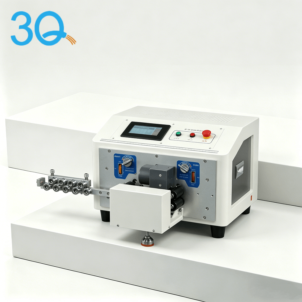 0.1-1mm² Double wire Roller Twisting and Stripping Machine
