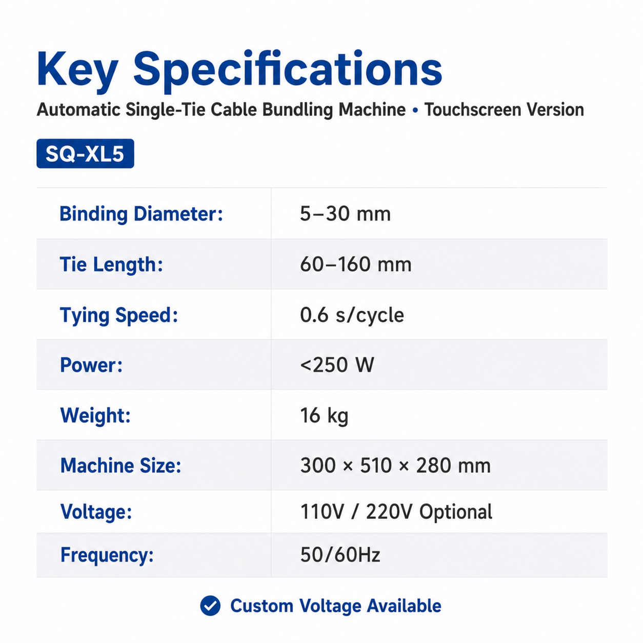 5-30 Touch Screen Single Tying Machine