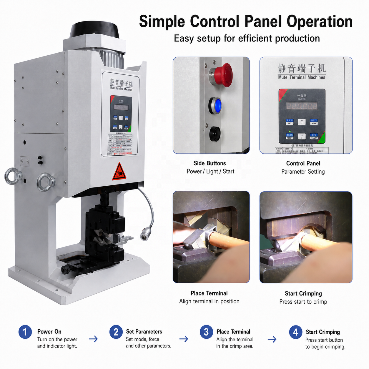 6T Silent Terminal Crimping Machine