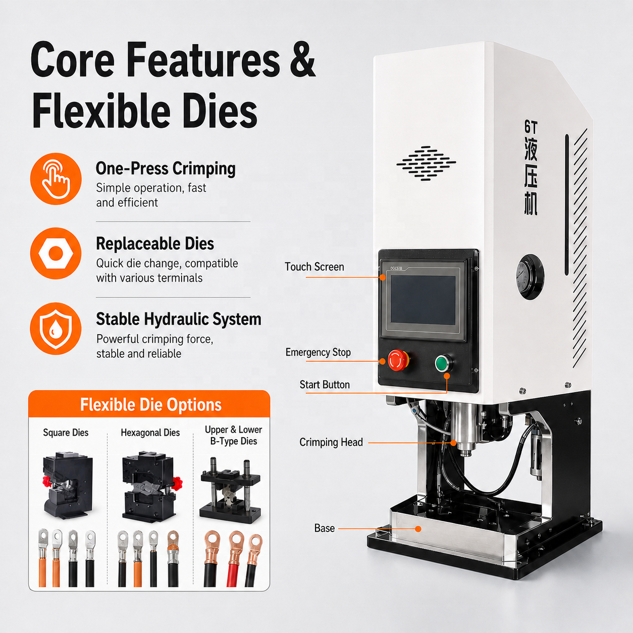 Hydraulic Terminal Crimping Machine