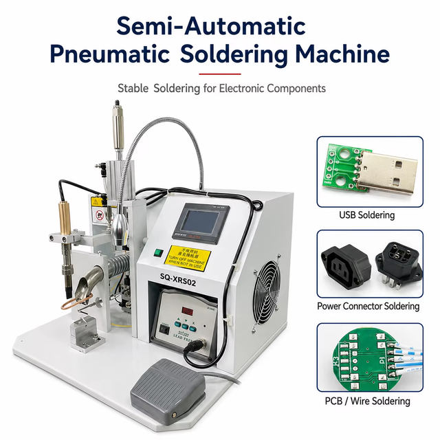 SQ-XRS02 Semi‑Automatic Pneumatic Soldering Machine
