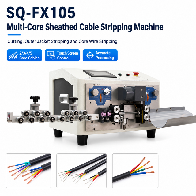 Multi-core Sheathed Wire Stripping Machine
